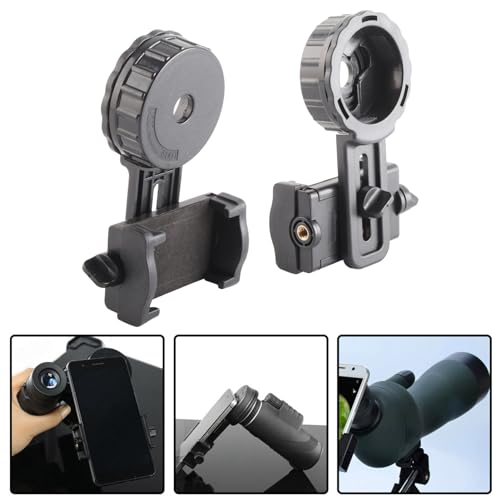 Phone Camera Adapter, Universal Cell Phone Camera Binocular Monocular Telescope Microscope Adapter Easy to Carry