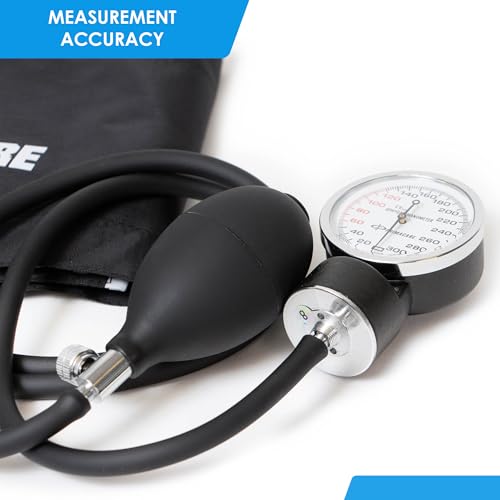 Primacare DS-9199 Nurse Essentials Starter Kit – Adult Aneroid Sphygmomanometer, Classic Stethoscope & Mini Diagnostic Otoscope with Travel Case