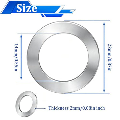 30PCS Oil Drain Plug Gasket,14mm Copper and Aluminum Crush Washers Assortment Kit,Automotive Replacement Drain Plug Gaskets-OEM 007603-014106/OEM 94109-14000 - size: 30PCS