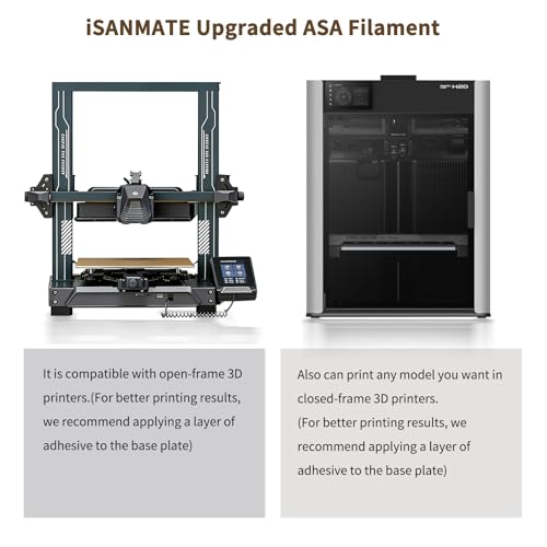 iSANMATE 3D Printer Filament ASA Champagne Gold, UV & Weather Resistant ASA Filament Perfect for Outdoor Functional Parts, for Bambu Lab 3D Printers,AMS,AMSLite, 1kg Spool (2.2lbs) - color: Champagne Gold