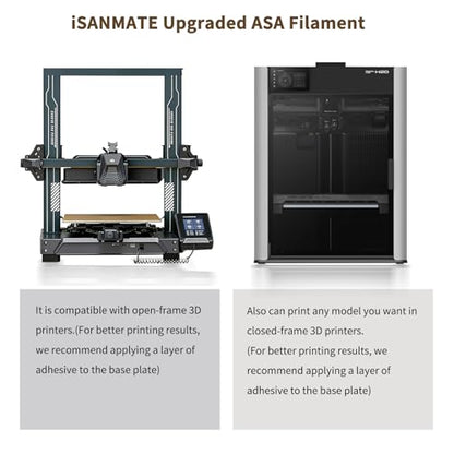 iSANMATE 3D Printer Filament ASA Champagne Gold, UV & Weather Resistant ASA Filament Perfect for Outdoor Functional Parts, for Bambu Lab 3D Printers,AMS,AMSLite, 1kg Spool (2.2lbs) - color: Champagne Gold
