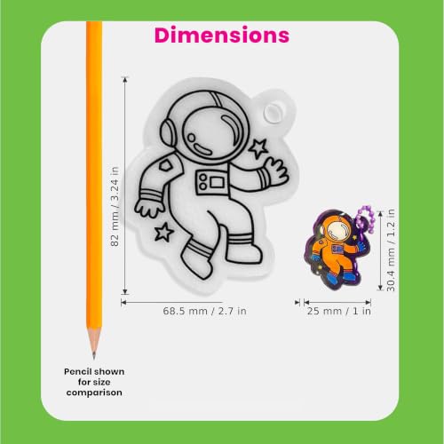 Ooly DIY Shrink Art Charms Kit, 28 Pc - Glow Buddies - color: Glow Buddies