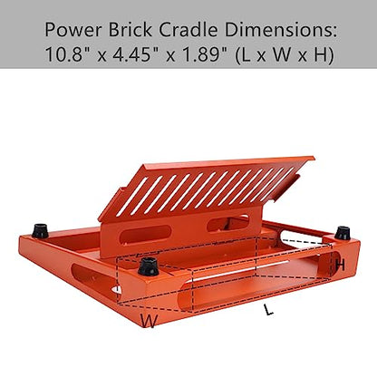 14" x 10.6" Guitar Pedal Board with Power Supply Tray - color: Orange, size: 14" x 10.6"