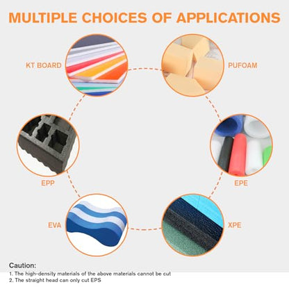 3-in-1 Hot Wire Foam Cutter, 662°F Styrofoam Cutter Kit, Orange - color: Orange