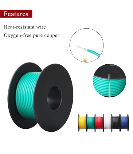 XINWANG 28AWG Silicone Wire, 6 Colors, 65.62FT Each - size: 28AWG (0.08 mm² / 20 M) - Silicone