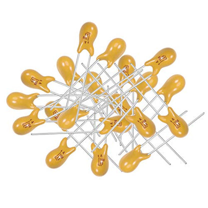 uxcell 10uF Tantalum Capacitor 25V 2pin Radial Electrolytic Capacitor 20pcs