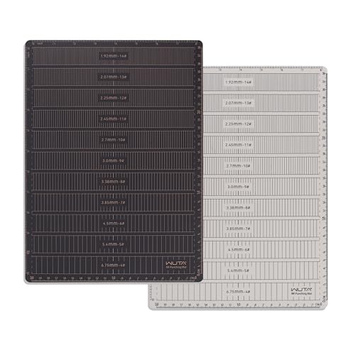 WUTA 8mm Thicken Cutting Mat Self Healing Cutting Mat, A4 Punching Board, Engraving Pad, Carving Knife Plate DIY Leather Craft Tools for Handcraft Project (11.8x8.6inch) - size: 11.8"L x 8.6"W