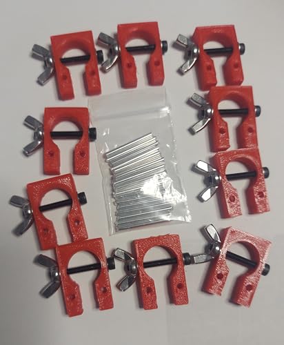 Generic Hull Clamp Set For Model Ship Building (Red), HPC1bl - color: Red