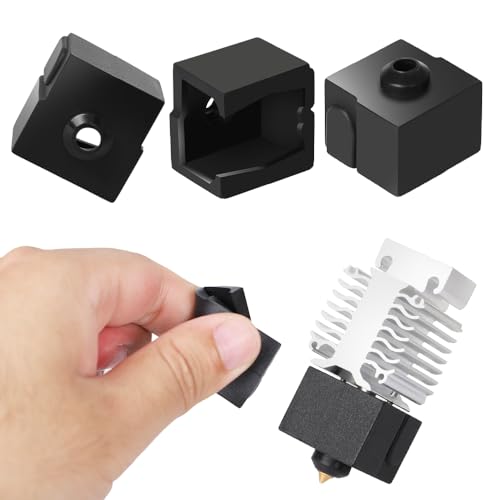 Creality Ender 3 V3 SE Silicone Sock, 4PCS Official 3D Printer Hotend Heater Block Cover Silicone Cover Insulation Heat Resistance Keep Hotend Clean 3D Printer Accessories Replacement Kit - size: Ender 3 V3 SE/5 S1/7
