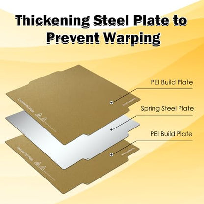 Creator 5 Build Plate Double Sided Textured Board Removable Heated Bed - color: Gold