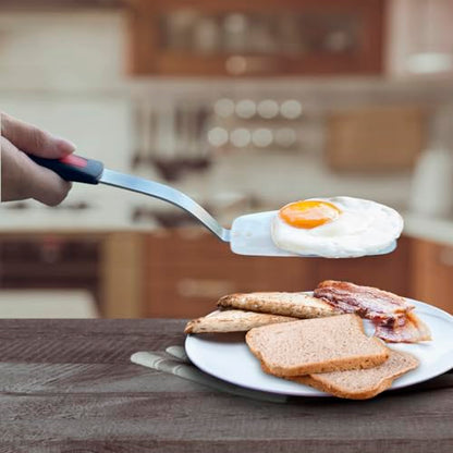 Stainless Steel Flexible Spatula, Thin Metal Turner, Small Solid - size: Small