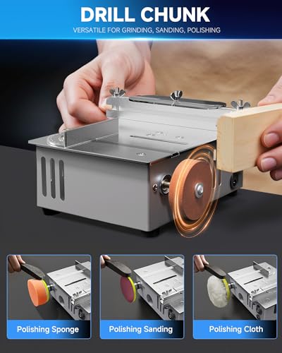MIMYTH Mini Table Saw for Crafts; Multifunctional Portable Tablesaw