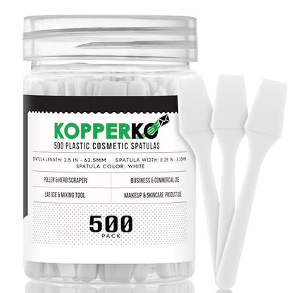 Kopperko Mini Spatula, 2.5 Inch, 500 Pack, White - color: White, size: 500 Spatulas