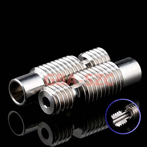 V6 All Metal Titanium Alloy Heatbreak,All Metal New GRADE5 V6 Titanium Alloy for V6 Hotend Heater Block for Prusa i3 MK3/MK3S Heatbreak 1.75MM Filament.(2PCS Titanium Alloy) - color: Heatbreak-Titanium Alloy