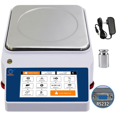 5kg x 0.01g Smart Lab Analytical Balance - 5 Modes, 19 Units & Custom Units - size: 5000 g / 0.01 g (6 Weighing Functions)