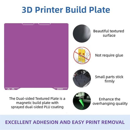 310x325mm Cold Build Plate for Creality K2 Pro - color: Amethyst Texture, size: K2 Pro
