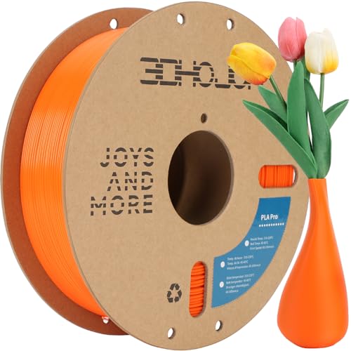 3DHoJor PLA+ 3D Printer Filament Orange,1KG - color: Orange