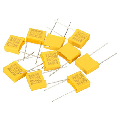 PATIKIL Safety Capacitors, 10 Pack 0.0047uF AC 310V 10mm Pin Pitch 13x11x5mm Polypropylene Film Capacitor Assortment Kit for DIY Electronic Products - style: 0.0047 uF