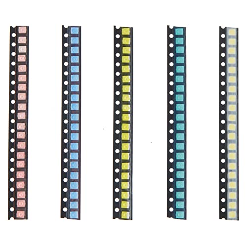 100pcs 5 Types Colors 1210 SMD LED Diode Lights Chips Kits. - style: 1210