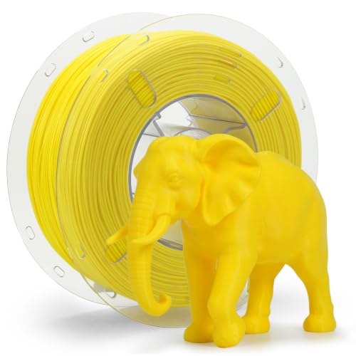 VOXELAB HS PLA+ Filament 1.75mm, High Speed PLA Plus 3D Printer Filament, 1kg (2.2lbs) for Most FDM 3D Printers, Enhanced Toughness & Smooth Printing, Superior Layer Adhesion(Yellow) - color: Hs Pla+yellow
