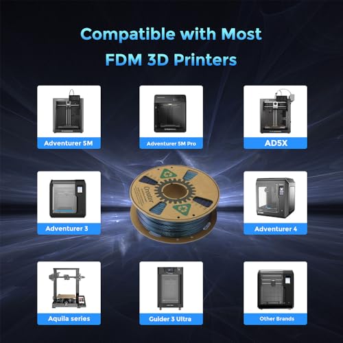 Creator ASA Filament 1.75mm 3D Printer Filament 1KG, UV & Heat & Weather Resistant ASA 3D Printing Filament, Perfect for Printing Outdoor Functional Parts (Burnt Titanium) - color: Asa Burnt Titanium