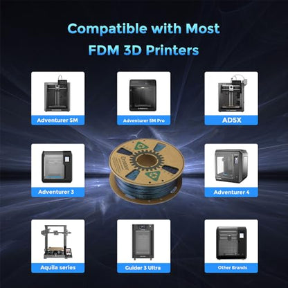 Creator ASA Filament 1.75mm 3D Printer Filament 1KG, UV & Heat & Weather Resistant ASA 3D Printing Filament, Perfect for Printing Outdoor Functional Parts (Burnt Titanium) - color: Asa Burnt Titanium