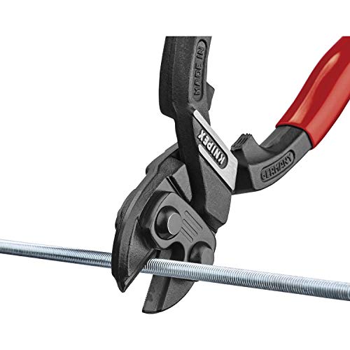 Knipex 71 21 200 Compact Bolt Cutters "CoBolt" 7,87" 20° angled - color: Multi-component Grips, Blue/Red, size: 200 mm, style: 20° angled head
