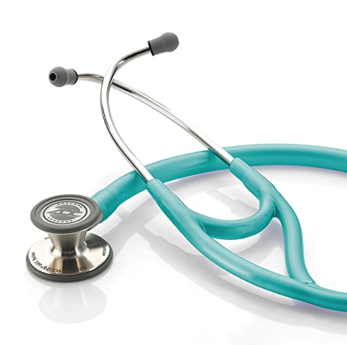 ADC Adscope 601 Convertible Cardiology Stethoscope, AFD Tunable Technology - color: Metallic Caribbean