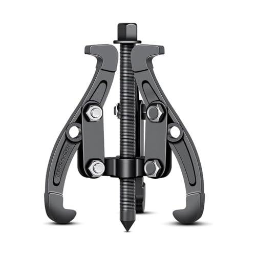 BELOMI 3 Jaw Inner Bearing Puller, Pilot Bearing Gear Puller for Auto with Reversible Jaws, Heavy Duty Gear Extractor Tool for Automotive Wheel, Pulling Kit for Motorcycle Car SUV (8 inch) - size: 8 inch