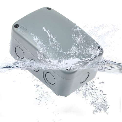 Outdoor Junction Box IP66 Waterproof, Weatherproof Electrical Box 4.9x3.3 - color: Gray, size: 4.87x3.25x2.25"