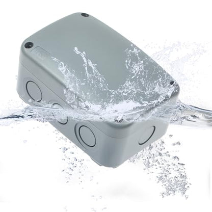 Outdoor Junction Box IP66 Waterproof, Weatherproof Electrical Box 4.9x3.3 - color: Gray, size: 4.87x3.25x2.25"
