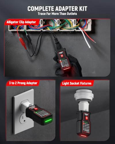KAIWEETS Circuit Breaker Finder Kit with Voltage Tester for Circuit Tracer