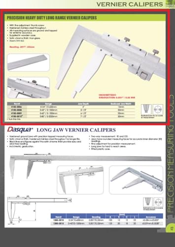 HHIP 4100-0008 Vernier Caliper (Heavy Duty), 40"/1000 mm Long