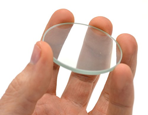 Double Convex Lens, 300mm Focal Length, 2" (50mm) Diameter - Spherical, Optically Worked Glass Lens - Ground Edges, Polished - Great for Physics Classrooms - Eisco Labs