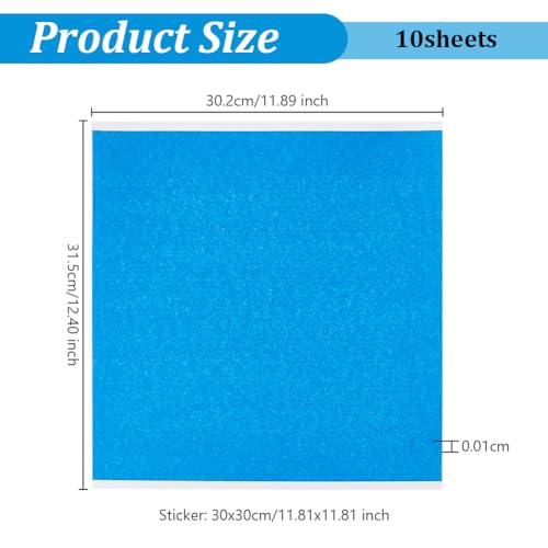 OLYCRAFT 10 Sheet 11.8x11.8 Inch 3D Printer Paper Sheets Tapes