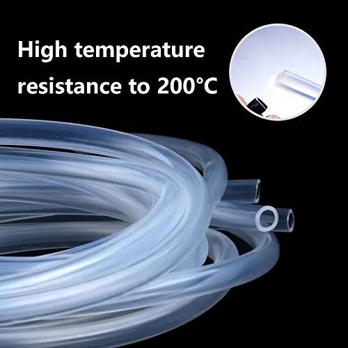 1/4" ID Silicone Tubing, Food Grade 1/4" ID x 3/8" OD 3 Feet Length Pure Silicone Hoses High Temp for Home Brewing Winemaking - size: 1/4"ID x 3/8"OD, style: 3 Feet Length