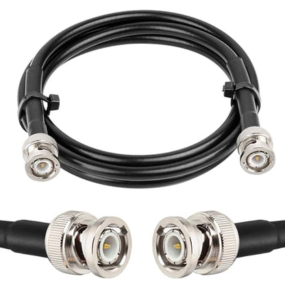 MOOKEERF BNC Cable 4ft,Low Loss KMR240 BNC Male to Male Coax Cable 50 Ohm for Antennas, RF Radios, Modems, Oscilloscopes, Spectrum, Signal Generator, etc - size: 4FT