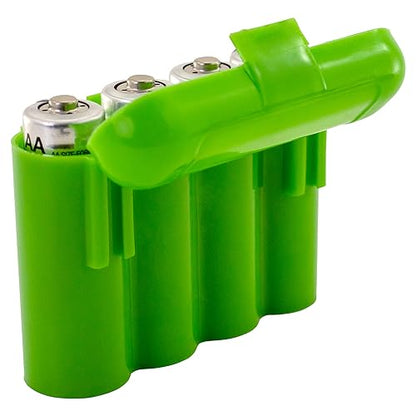 3 Pack AA / AAA / CR123A Green Battery Holder Storage Cases