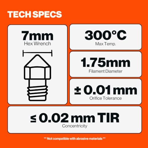 0.40mm E3D V6 Nozzle 3D Printer Nozzle for Prusa Nozzle, Anycubic Kobra, FLSun, & Raise3D - 0.4 mm 3D Printer Nozzle for MK3, Mini, V2, Plus, Neo, Max, S1 Kit Nozzles - size: 0.40mm, style: V6