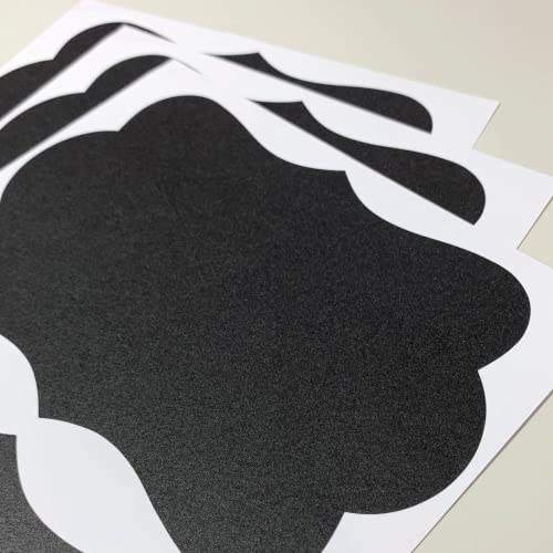 50 Pack, Large Chalkboard Labels Stickers - Cloud Design, 6" x 4"