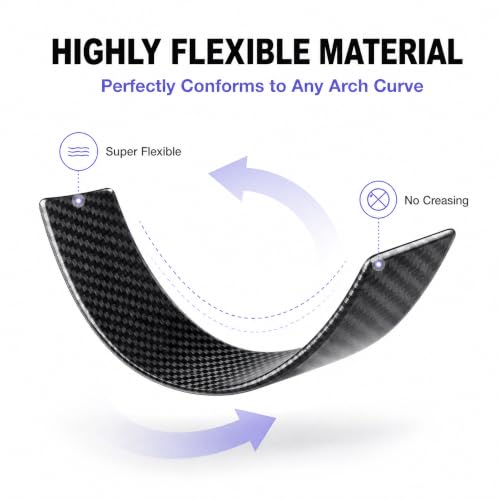 4 PCS Car Wheel Arch Trim, Carbon Fiber Look Self-adhesive Fender Protector Strips, Anti-scratch Paint Protection for Wheel Arches, Universal for Most Cars, Trucks, SUVs (Carbon Fibre Black) - color: Carbon Fibre Black