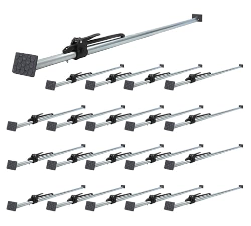 Mytee Products 20 Pack Heavy Duty Adjustable Load Lock Bar for Semi Trailers, Truck Box - 89.75"-104.5" Long Steel Ratcheting Cargo Load Bar Tie-Down Holder for Enclosed Truck & Vans with 2" - 4" Pads - size: 20 - Pack