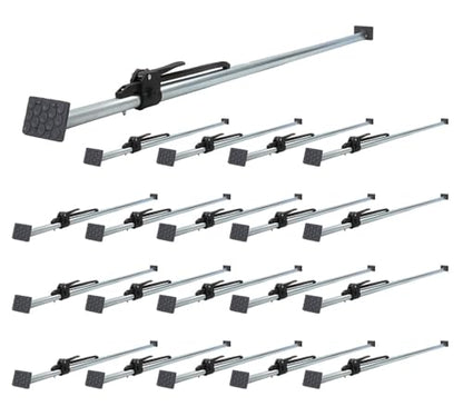 Mytee Products 20 Pack Heavy Duty Adjustable Load Lock Bar for Semi Trailers, Truck Box - 89.75"-104.5" Long Steel Ratcheting Cargo Load Bar Tie-Down Holder for Enclosed Truck & Vans with 2" - 4" Pads - size: 20 - Pack