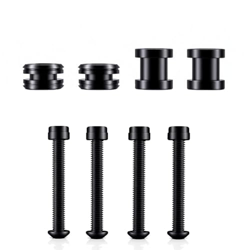 Quick Release Docking Sissy Bar Hardware Kit Fits for Harley Sportster XL Detachable Sissy Bar 2004-2017, Black#5 - color: black#5