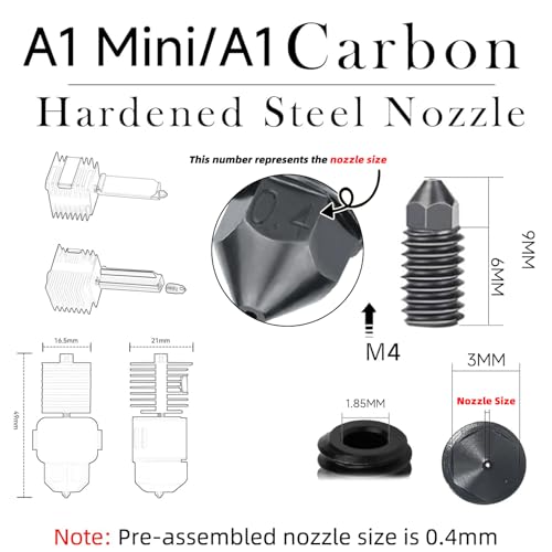 Hotend A1 Mini/A1 Assembly with Standby Nozzles - size: A1 Serial