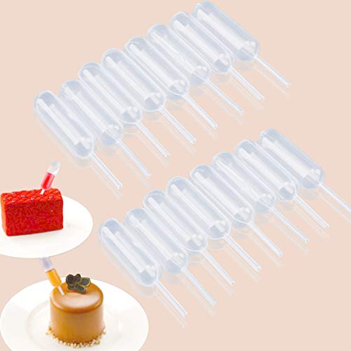 moveland Cupcakes Pipettes 120PCS 4ml Plastic Squeeze Syringes for Cupcakes