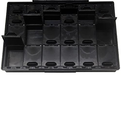 AideTek BOXALL48 48 ESD Safe anti-statics bins Enclosure for Surface Mount Components IC chips diode transistor Tweezers - style: BOXALL48AS