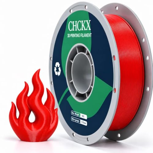 PETG 3D Printer Filament 1.75mm, +/-0.02mm Tolerance, 1kg Spool(2.2lbs), for Most 3D Printers,Red - color: Red, size: PETG