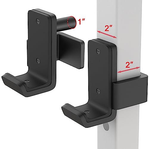 SELEWARE Heavy Duty J Hooks for Power Rack, 2" x 2" Tube, 1" Holes - color: For 1" Hole of 2x2 inch Rack