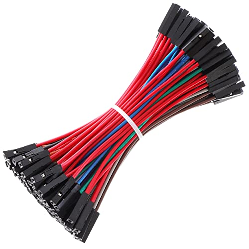 Breadboard Jumper Wires 20AWG, Bestlus Exclusives Jumper Cables Wires 10CM F/F 10 Colors Pack of 120 Square Head 0.1'' (4'', F/F) - color: Female-Female, 10CM, size: 10CM / 4''